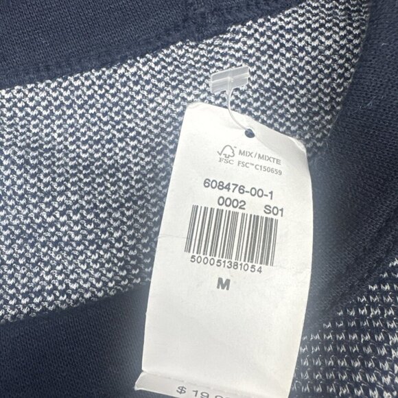 Old Navy Mens Blue Ribbed Crew Neck Thermal Long Sleeve Knit Shirt Sz M NEW - Picture 5 of 8